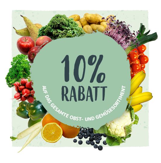 10% auf Obst und Gemüse im Januar
