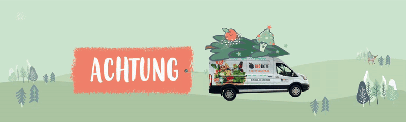 animiertes Banner Weihnachten Liefertagsverschiebung und Bestellfristen Feiertage