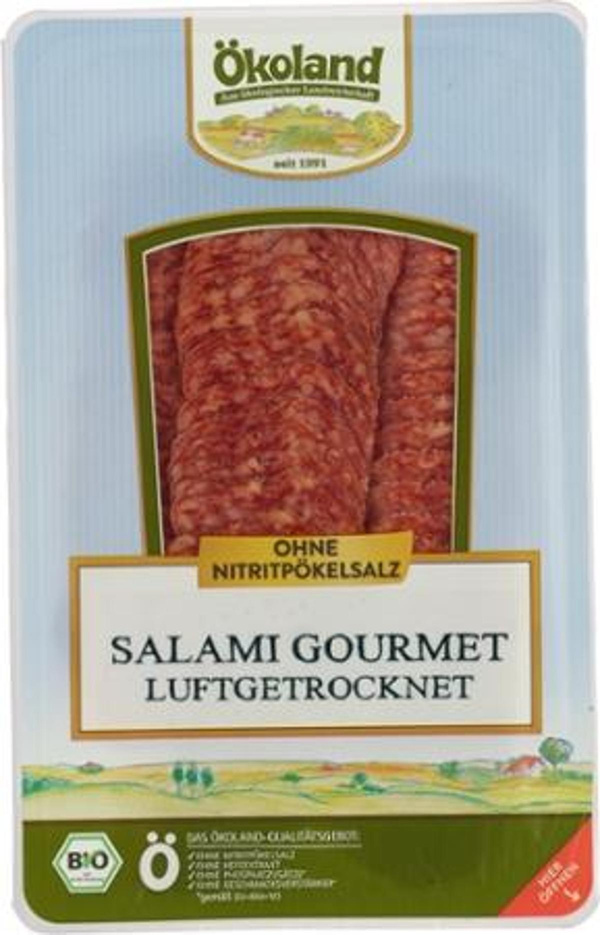 Produktfoto zu Ökoland - Salami Gourmet, geschnitten - 80g