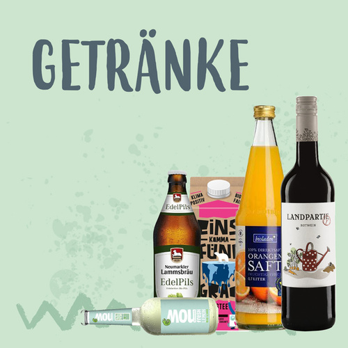 Kategorie Getränke - lass dir deine Getränke nach Hause liefern