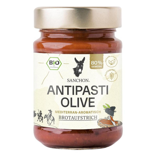 Produktfoto zu Sanchon - Brotaufstrich Antipasti Olive - 150g