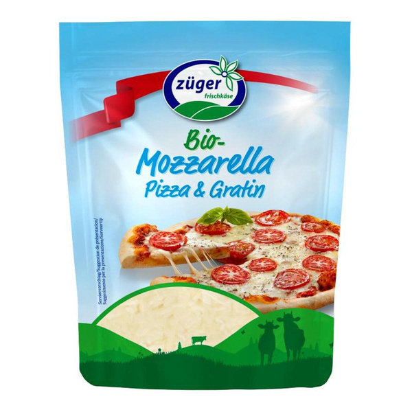Produktfoto zu Züger - Mozzarella gerieben - 150g