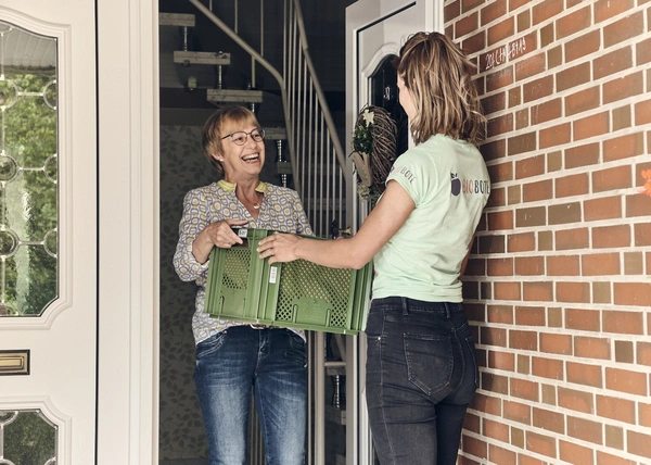Lieferung Lebensmittel an Haustür