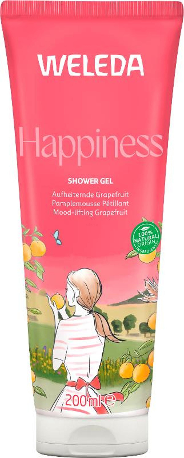 Produktfoto zu Weleda - Happiness Shower Gel Grapefruit - 200ml