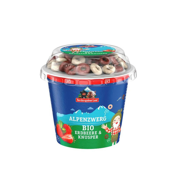 Produktfoto zu Berchtesgadener Land - Alpenzwerg Erdbeere & Knusper Joghurt - 137g
