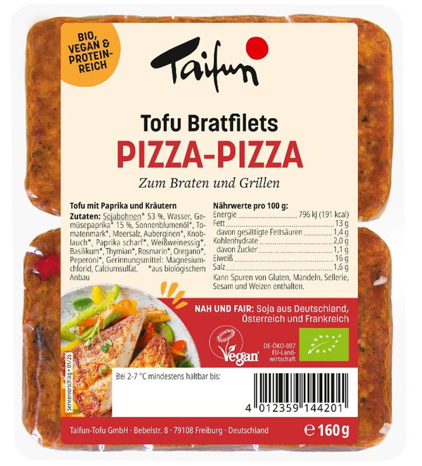 Produktfoto zu Taifun - Pizza-Pizza Bratfilets - 160g
