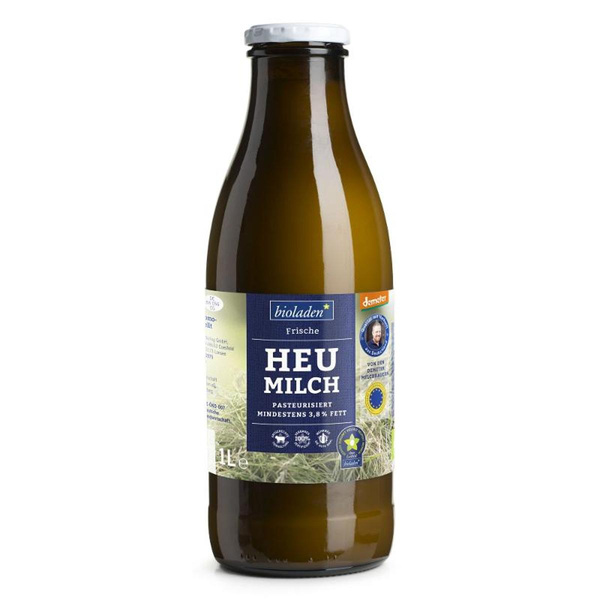 Produktfoto zu bioladen - Demeter Heumilch, 3,8% - 3 x 1l