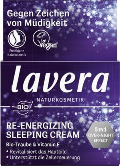 Produktfoto zu Lavera - Re Energizing Sleeping Cream - 50ml