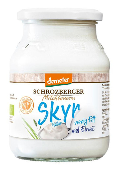 Produktfoto zu Schrozberger - Skyr Natur, Glas - 500g