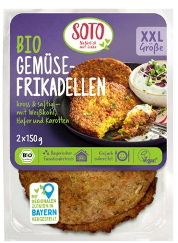Produktfoto zu SOTO - Gemüsefrikadellen, vegan - 300g (2 Stück)