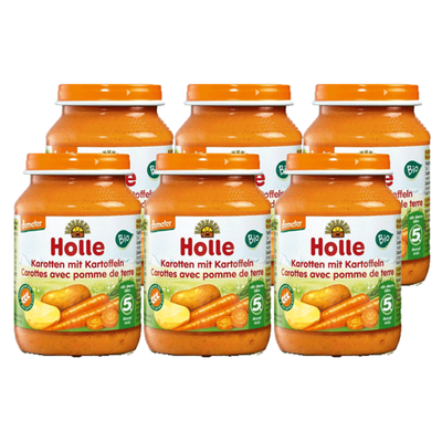 Produktfoto zu Holle - Karotten mit Kartoffeln - 6 x 190g