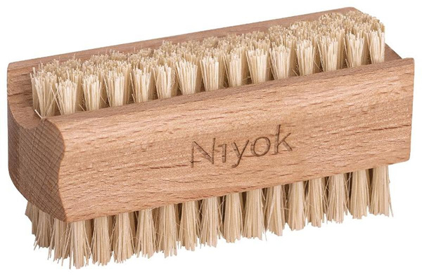 Produktfoto zu Niyok - Handwaschbürste doppelseitig (aus Buchenholz)