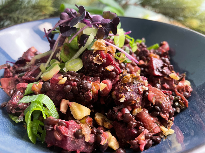 Rezeptbild für 75. Linsensalat mit roter Bete