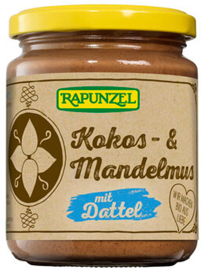 Produktfoto zu Rapunzel Kokos- & Mandelmus mit Dattel - 250g