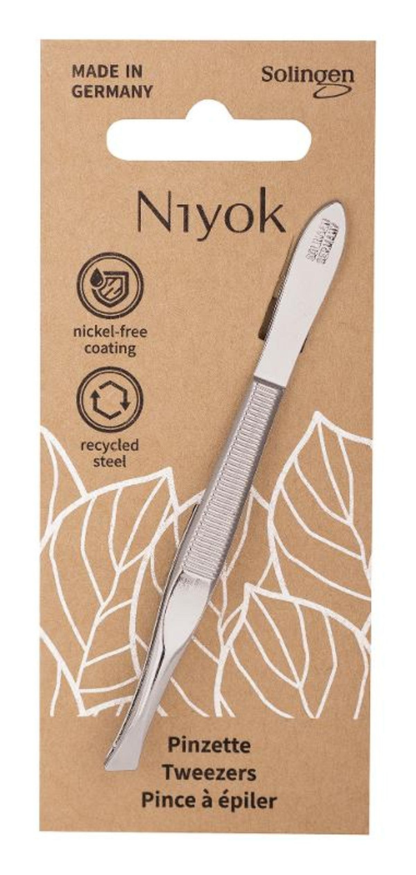 Produktfoto zu Niyok - Pinzette schräg Solingen Vitaloy