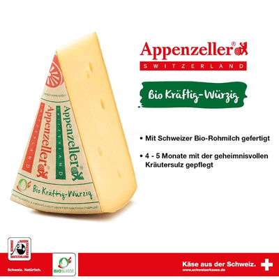 Produktfoto zu Appenzeller kräftig würzig- 5 Monate gereift , 45 % Fett i. Tr.