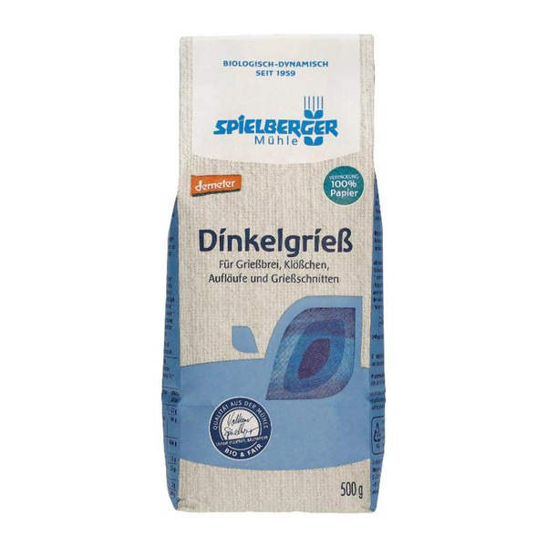 Produktfoto zu Spielberger - Dinkelgrieß - 500g
