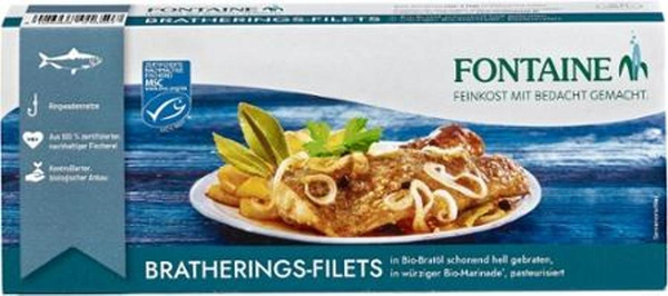 Produktfoto zu Fontaine - Brathering Filet in Marinade - 325g