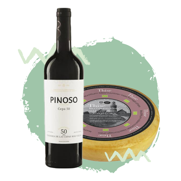 Wein Käse Kombination MonastrellLeuchtturmkäse