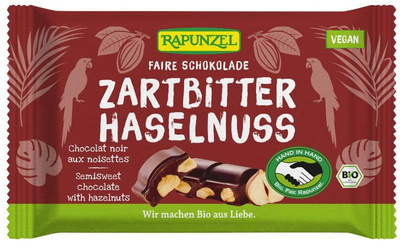 Produktfoto zu Rapunzel - Zartbitter Schokolade 60% mit Haselnuss - 100g