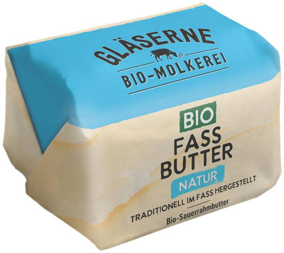 Produktfoto zu Gläserne Molkerei - Fassbutter Sauerrahm - 250 g