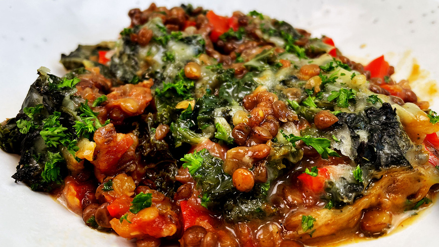 Rezeptbild für 37. Linsen-Grünkohl-Moussaka