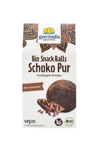 Produktfoto zu Govinda - Snack Balls Schoko Pur - 100g