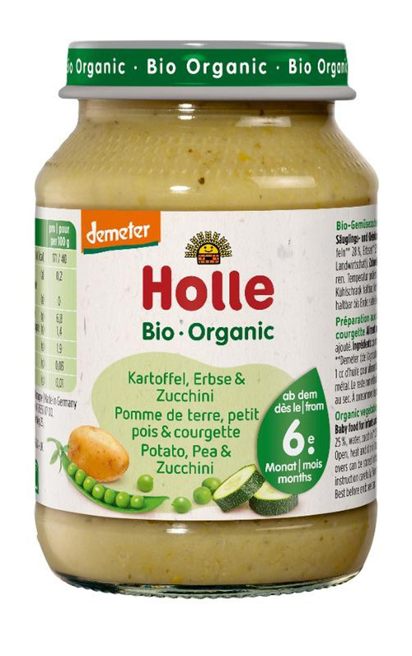 Produktfoto zu Holle - Kartoffeln Erbsen Zucchini - 190g