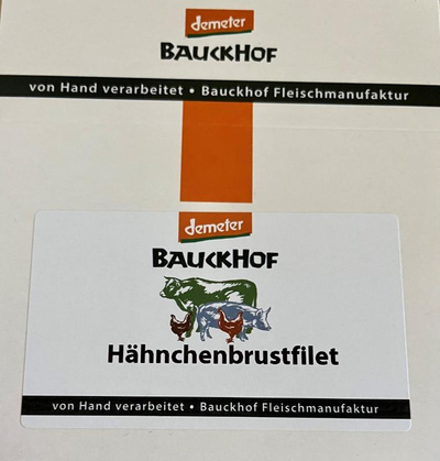 Produktfoto zu Bauckhof - Hähnchenbrustfilet, tiefgekühlt - ca. 400g (2 Stück)