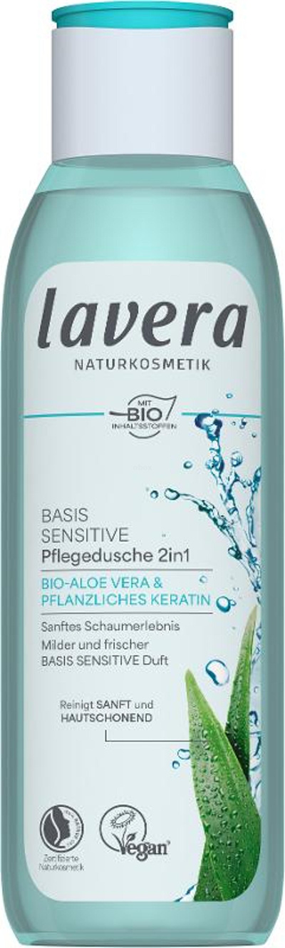 Produktfoto zu Lavera - basis sensitiv Pflegedusche 2in1 - 250ml