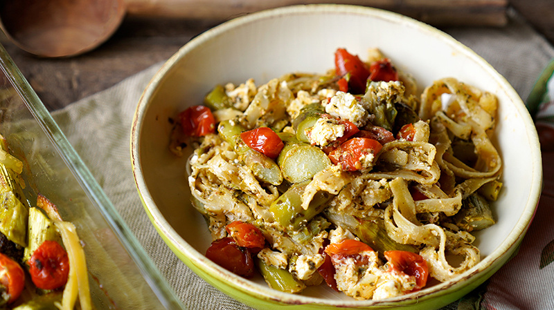 Rezeptbild für 103. One Pot Pasta mit Spargel 