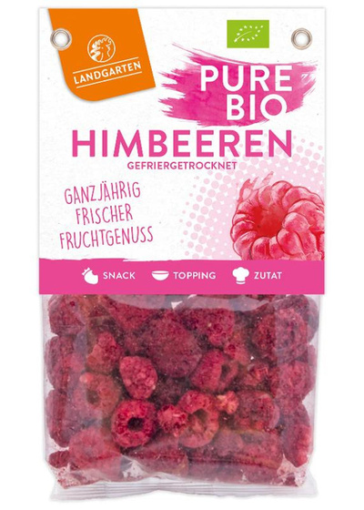 Produktfoto zu Landgarten - Himbeeren gefriergetrocknet - 20g