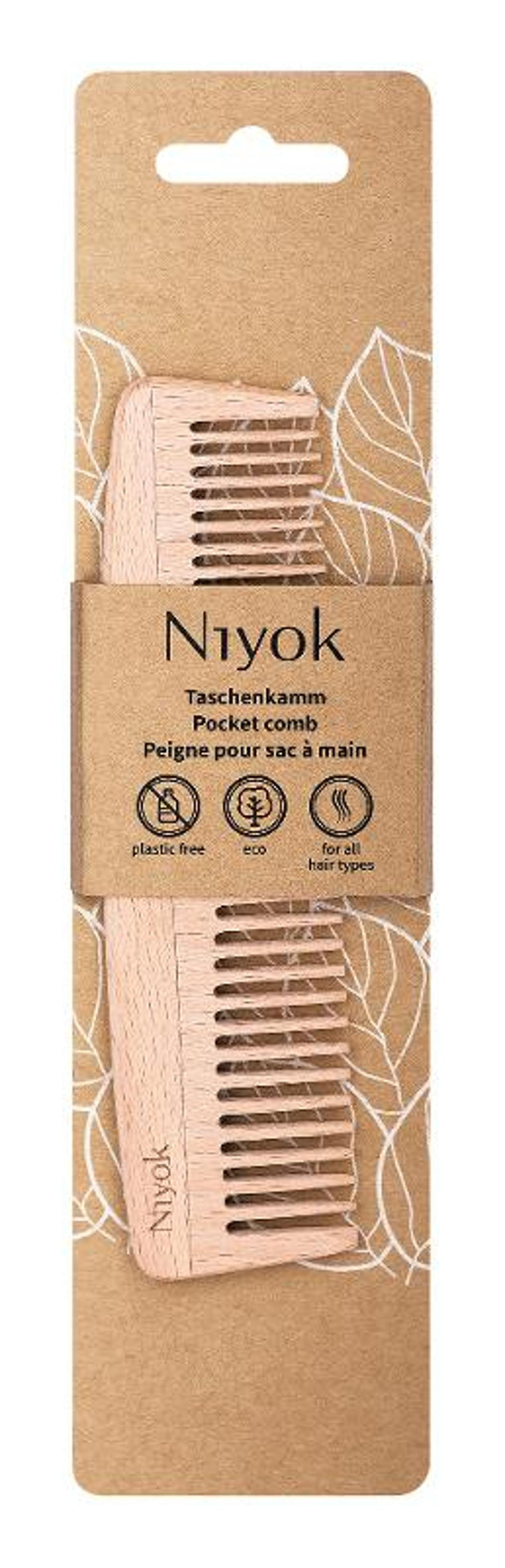 Produktfoto zu Niyok - Taschenkamm aus Buchenholz