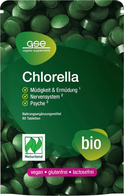 Produktfoto zu Chlorella 80 Tabletten à 500 mg - 40g