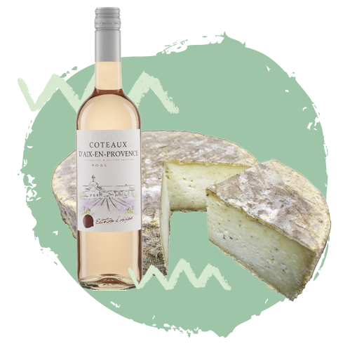 Käse Wein Kombi - Coteaux d'Aix-en-Provence Rosé AOP ÉDITION D'ORIGINE 2022La Cadénelle