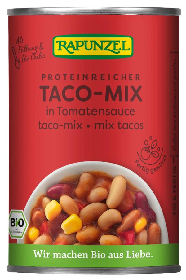 Produktfoto zu Rapunzel - Taco-Mix in der Dose - 400g