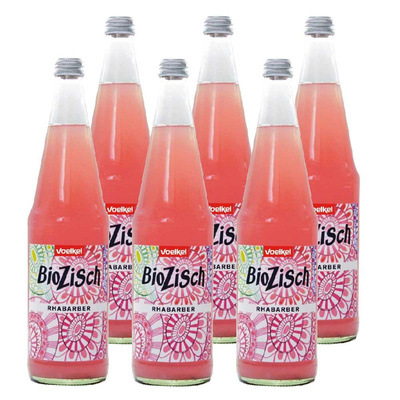 Produktfoto zu Voelkel - Bio Zisch Rhabarber - 6 x 0,7l