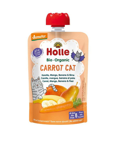 Produktfoto zu Holle - Carrot Cat Pouchy - 100g
