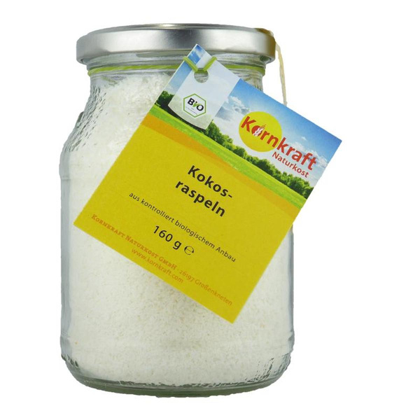 Produktfoto zu Kornkraft - Kokosraspeln im Mehrwegglas - 160g