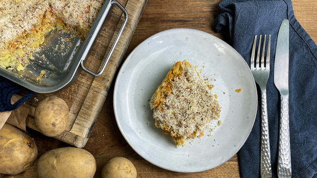 Rezeptbild für 132. Auflauf mit Kartoffeln und Sauerkraut