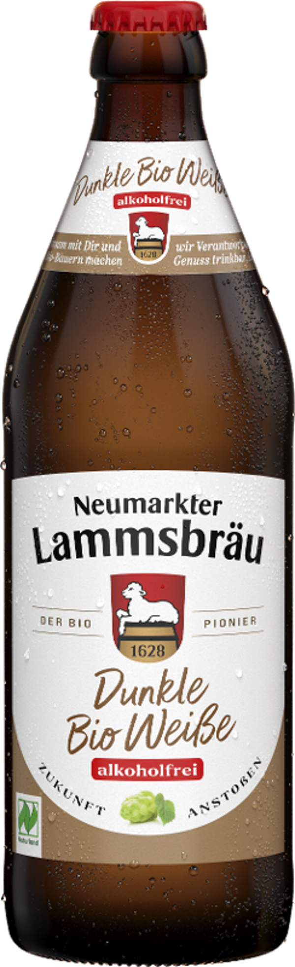 Produktfoto zu Lammsbräu - Dunkle Weiße alkoholfrei - 0,5l