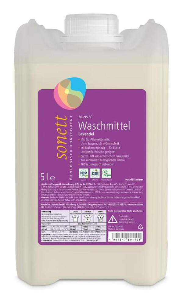 Produktfoto zu SONETT - Waschmittel Lavendel - 5l
