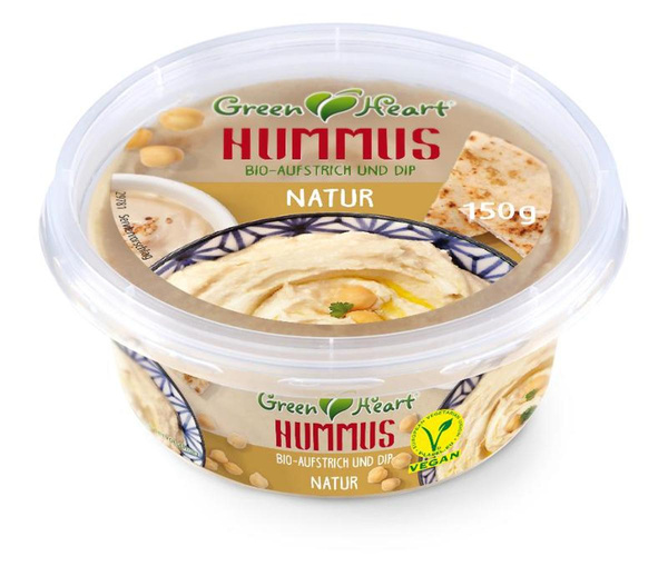 Produktfoto zu Green Heart - Hummus Natur, vegan - 150g