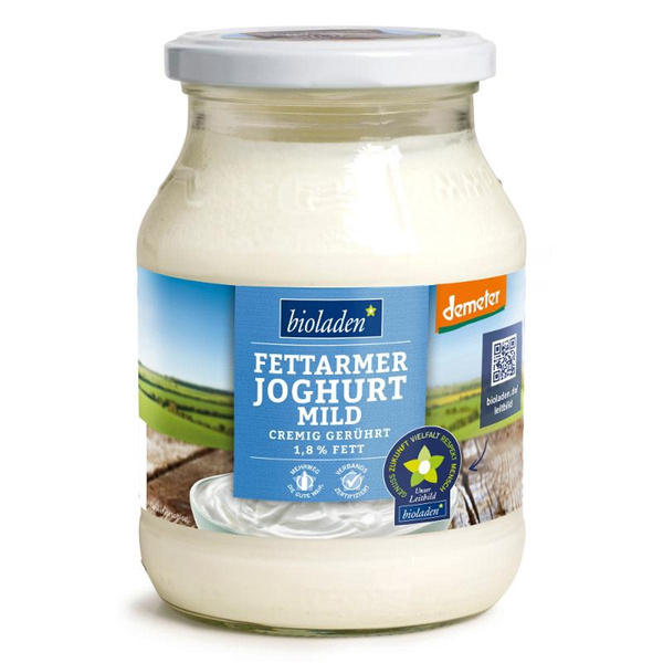 Produktfoto zu bioladen - Fettarmer Joghurt, 1,8% - 500g