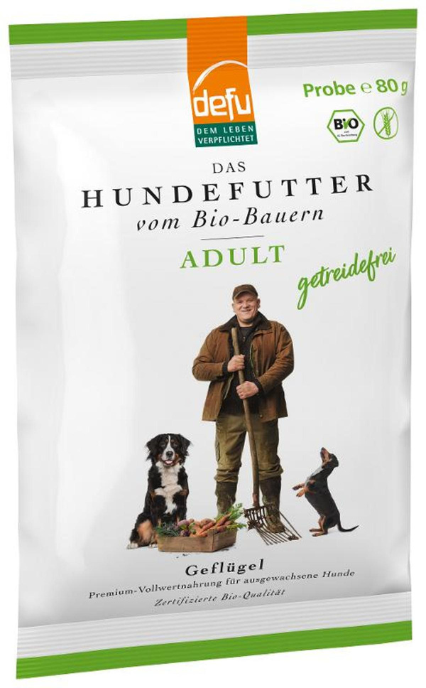 Produktfoto zu defu - Hund Adult getreidefrei, Gratis Probe - 80g