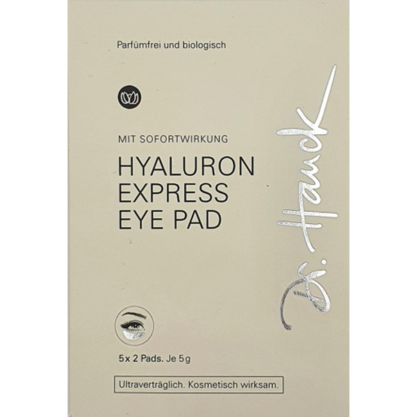 Produktfoto zu Dr. Hauck Hyaluron Express Eye Pad - 5 x 2 Stück