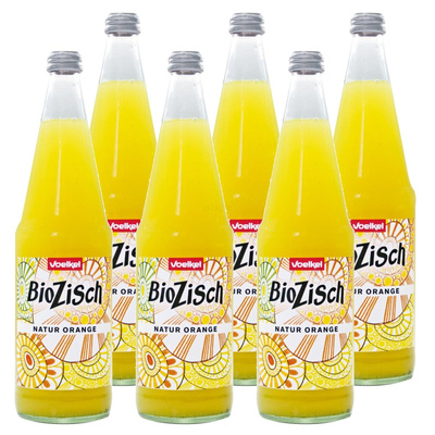 Produktfoto zu Voelkel - Bio Zisch Natur Orange - 6 x 0,7l