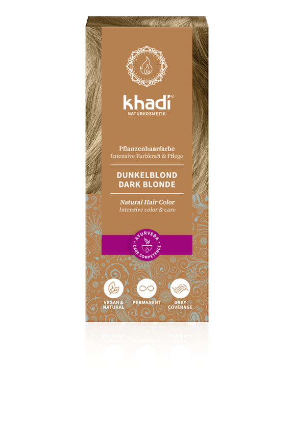 Produktfoto zu Khadi Haarfarbe Dunkelblond - 50 ml
