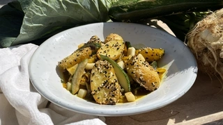 Rezeptbild für 110. Spitzkohl oder Wirsing marokkanischer Art mit Sesamkartoffeln