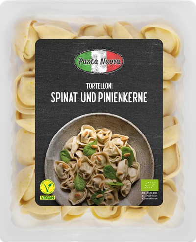 Produktfoto zu Pasta Nuova - Tortelloni Spinat-Pinienkerne, vegan - 250g